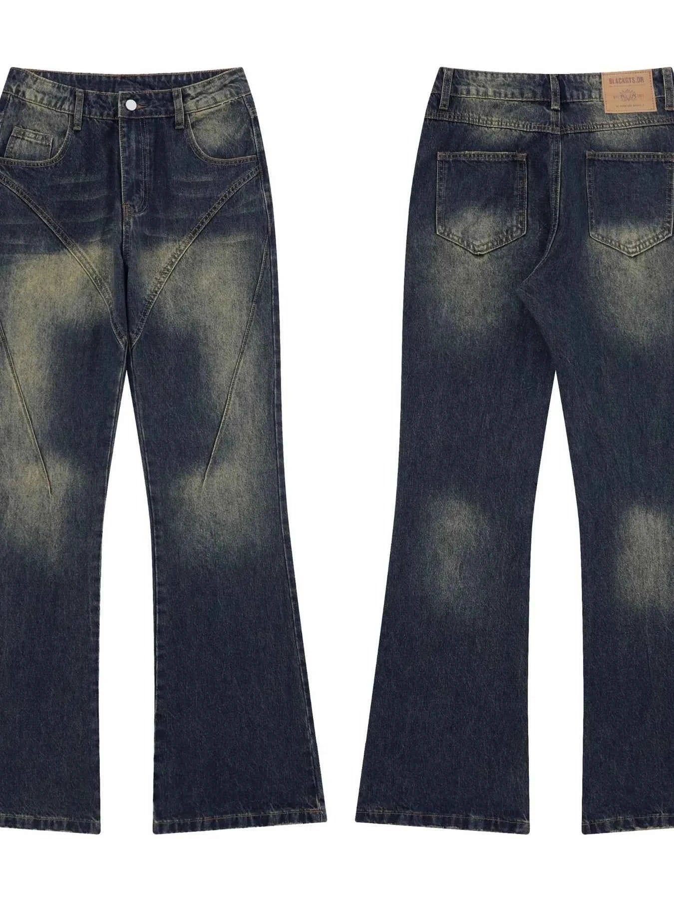 Men's Vintage Washed Wide Leg Jeans