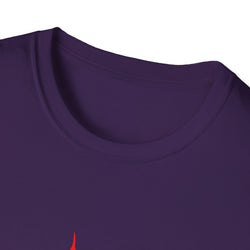 Hot Stuff Comin Thru - Unisex Softstyle T-Shirt (Front) - Damned Threads