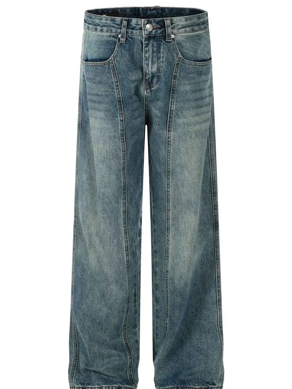 Men's Wash Wide Leg Jeans