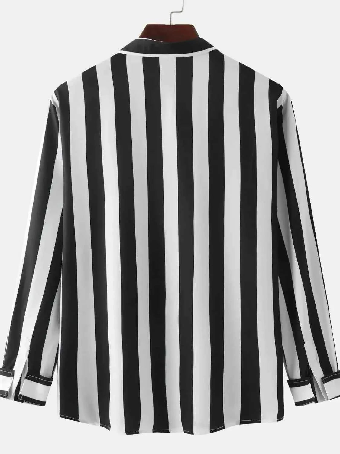 Men's Striped Button Down Shirt