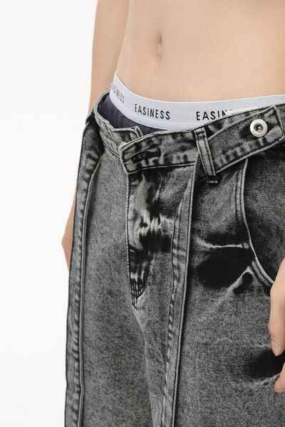 Wide Leg Jeans with Pockets - Damned Threads