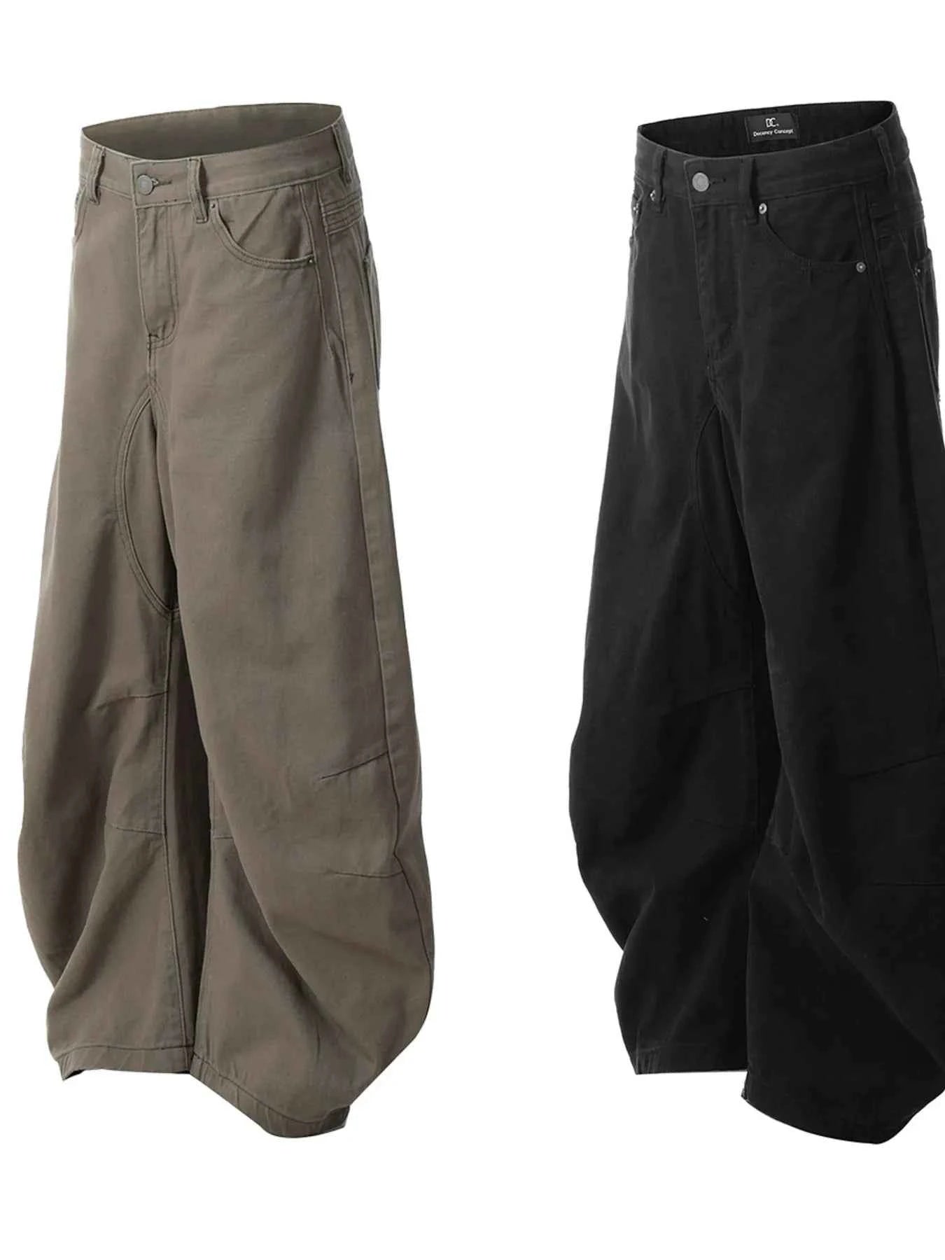 Men's High Waist Curved Jeans