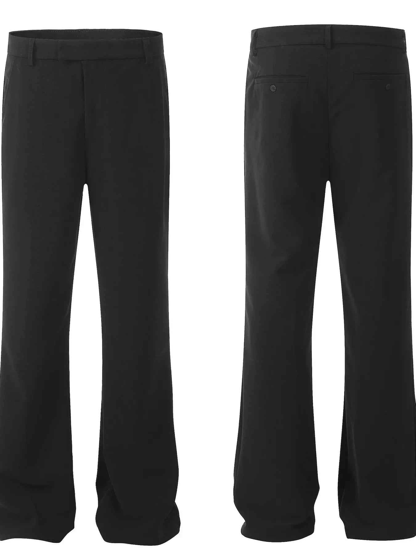 Men's High Waist Slim Bootcut Pants