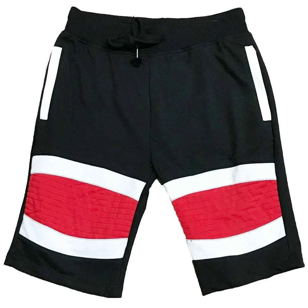 WEIV Men's Drawstring Color Block Striped Shorts