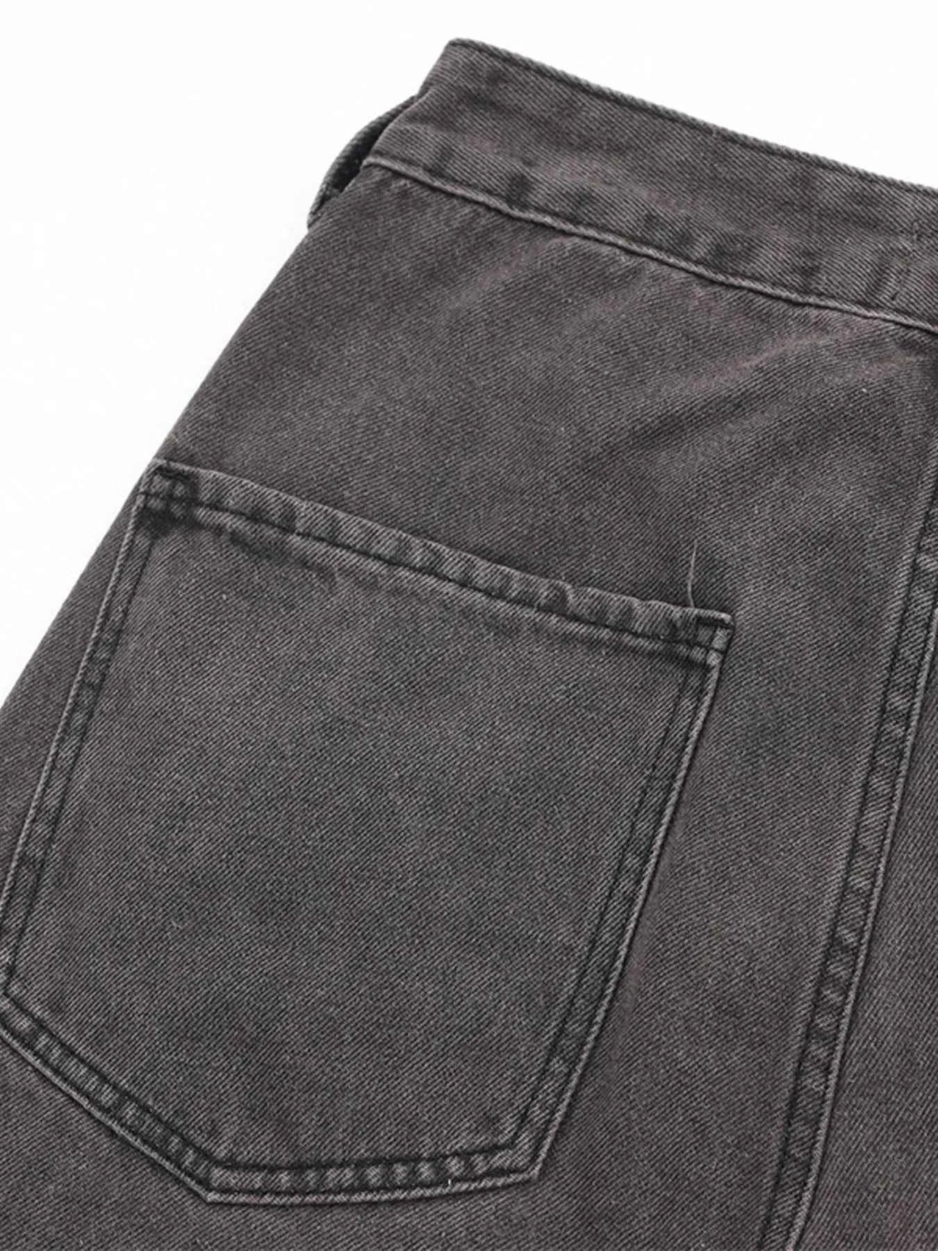 Men's Multi-Pocket Cargo Straight Jeans