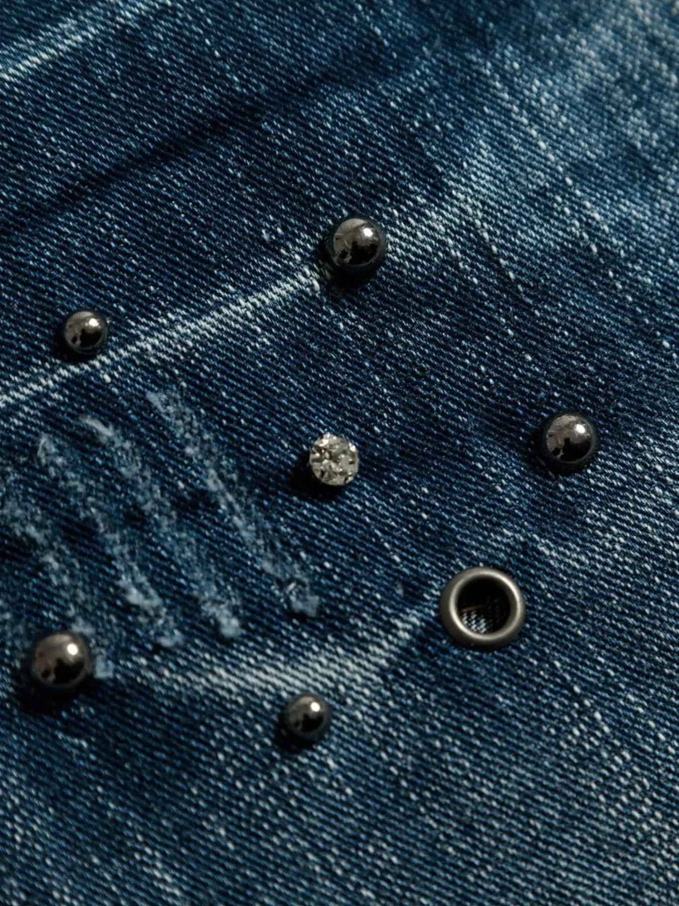 Men's Washed Wide Leg Jeans