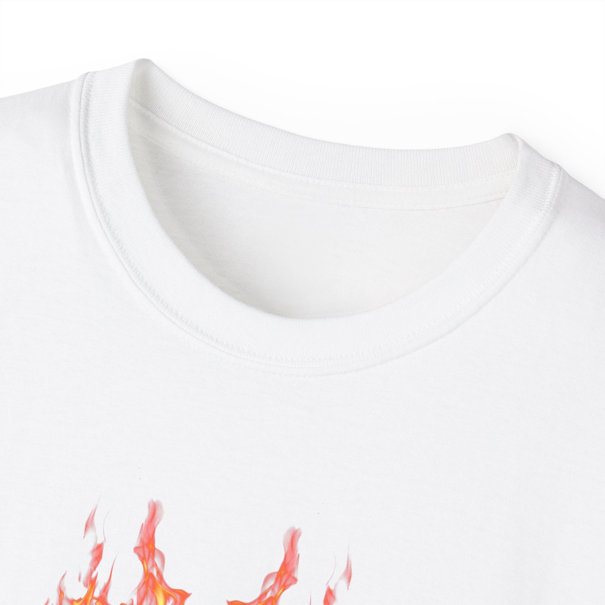 Dumpster Fire - Unisex T-Shirt (Front) - Damned Threads