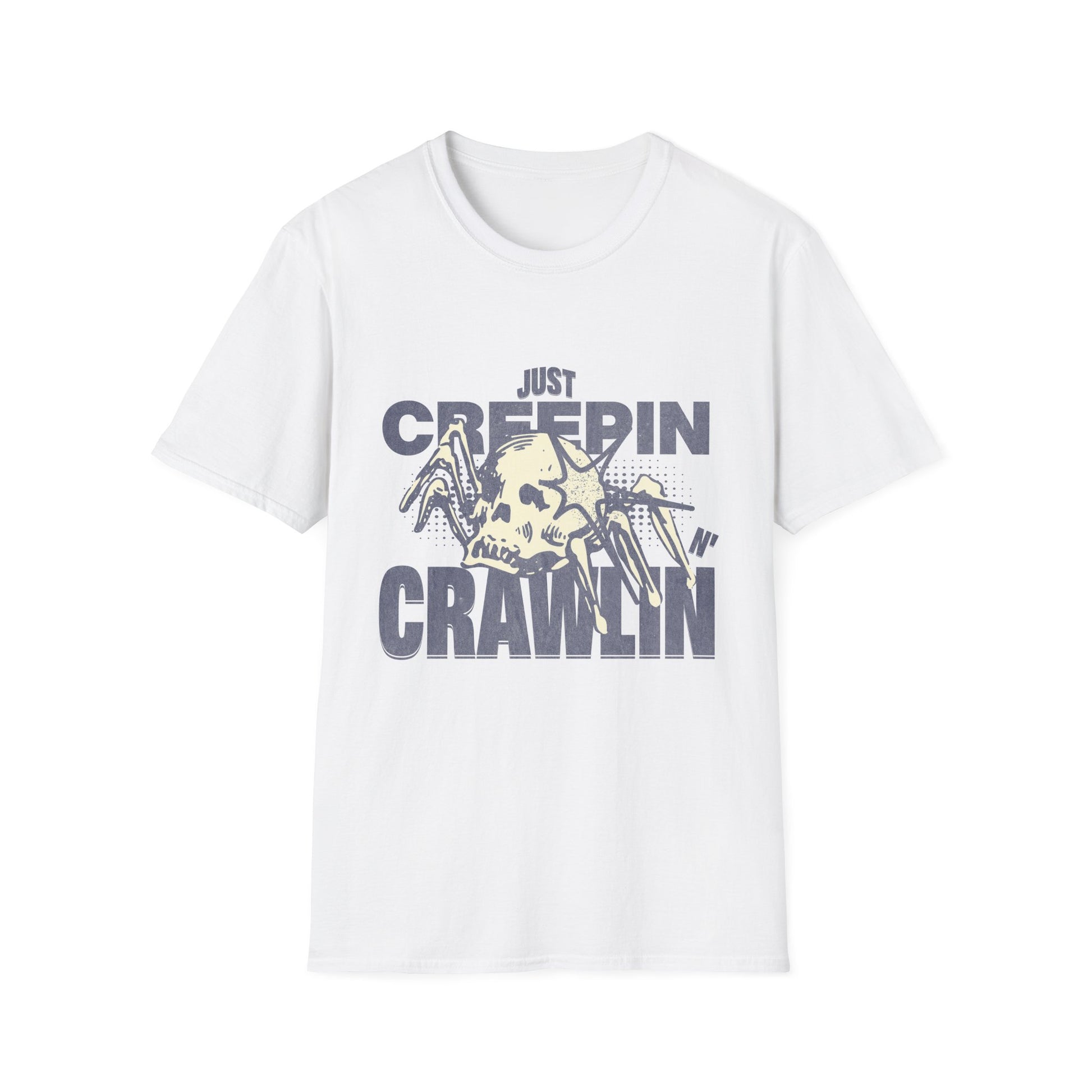 Just Creepin N Crawlin - Unisex Softstyle T-Shirt (Front) - Damned Threads