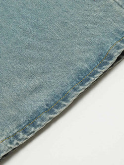 Men's Washed Wide Leg Jeans