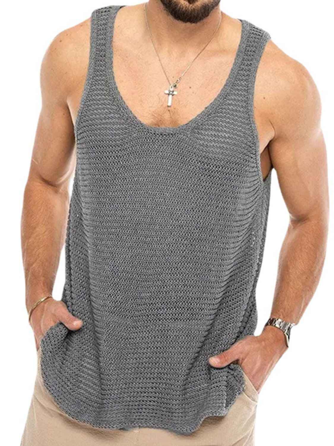 Men's Solid Mesh Tank - Damned Threads