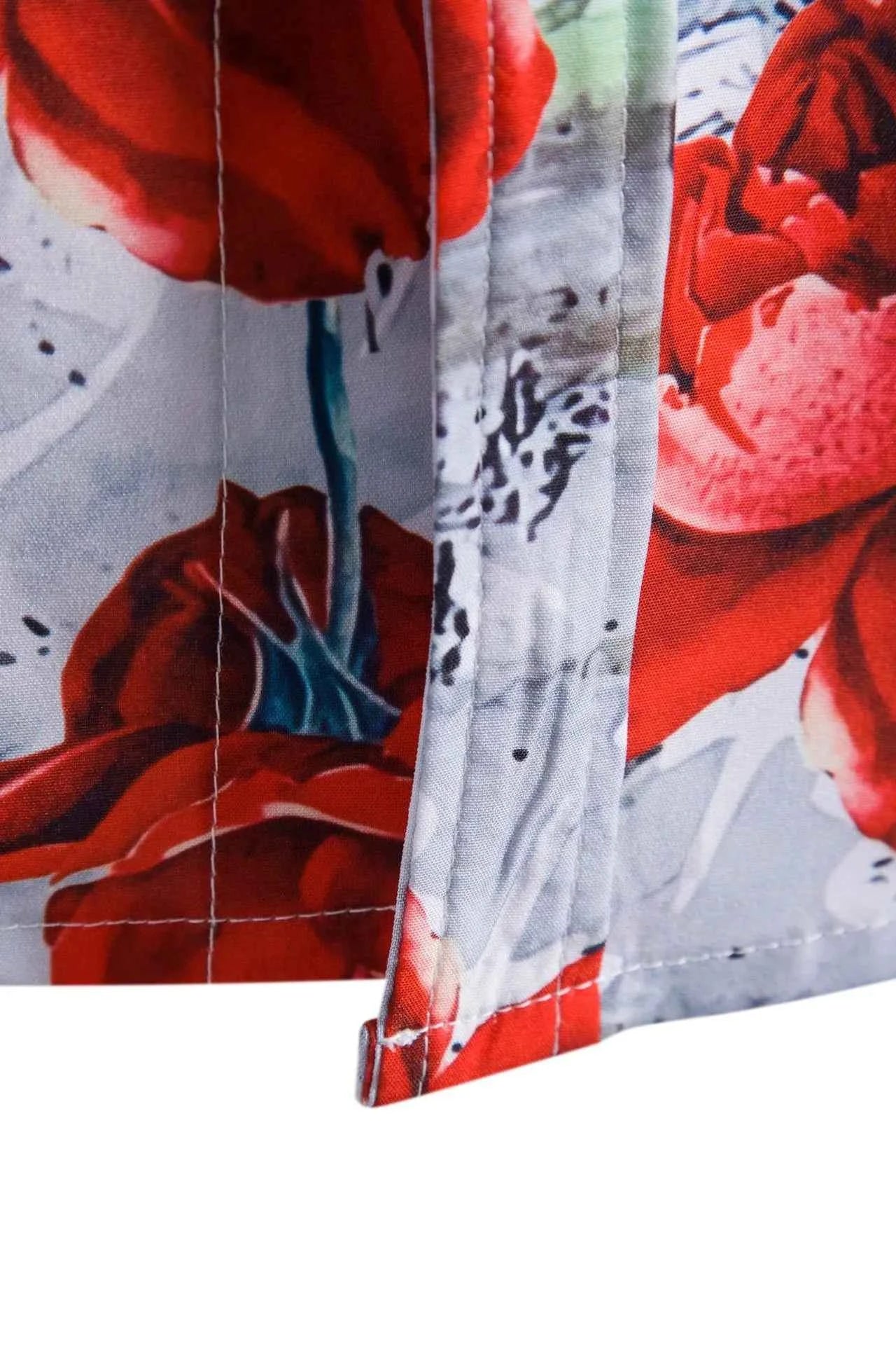 Men's Floral Print Short Sleeve Shirt