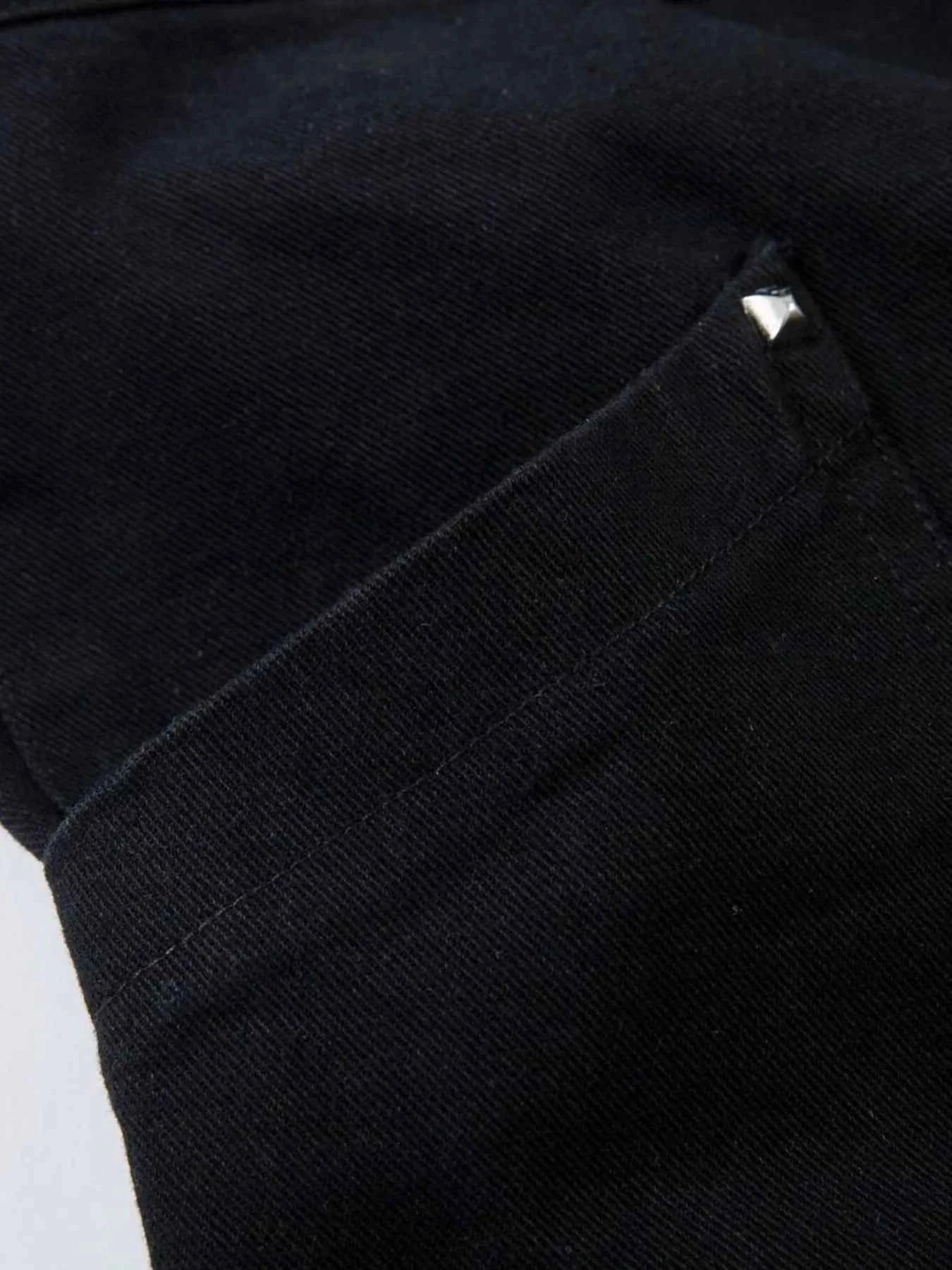 Men's Wide Leg Studded Jeans