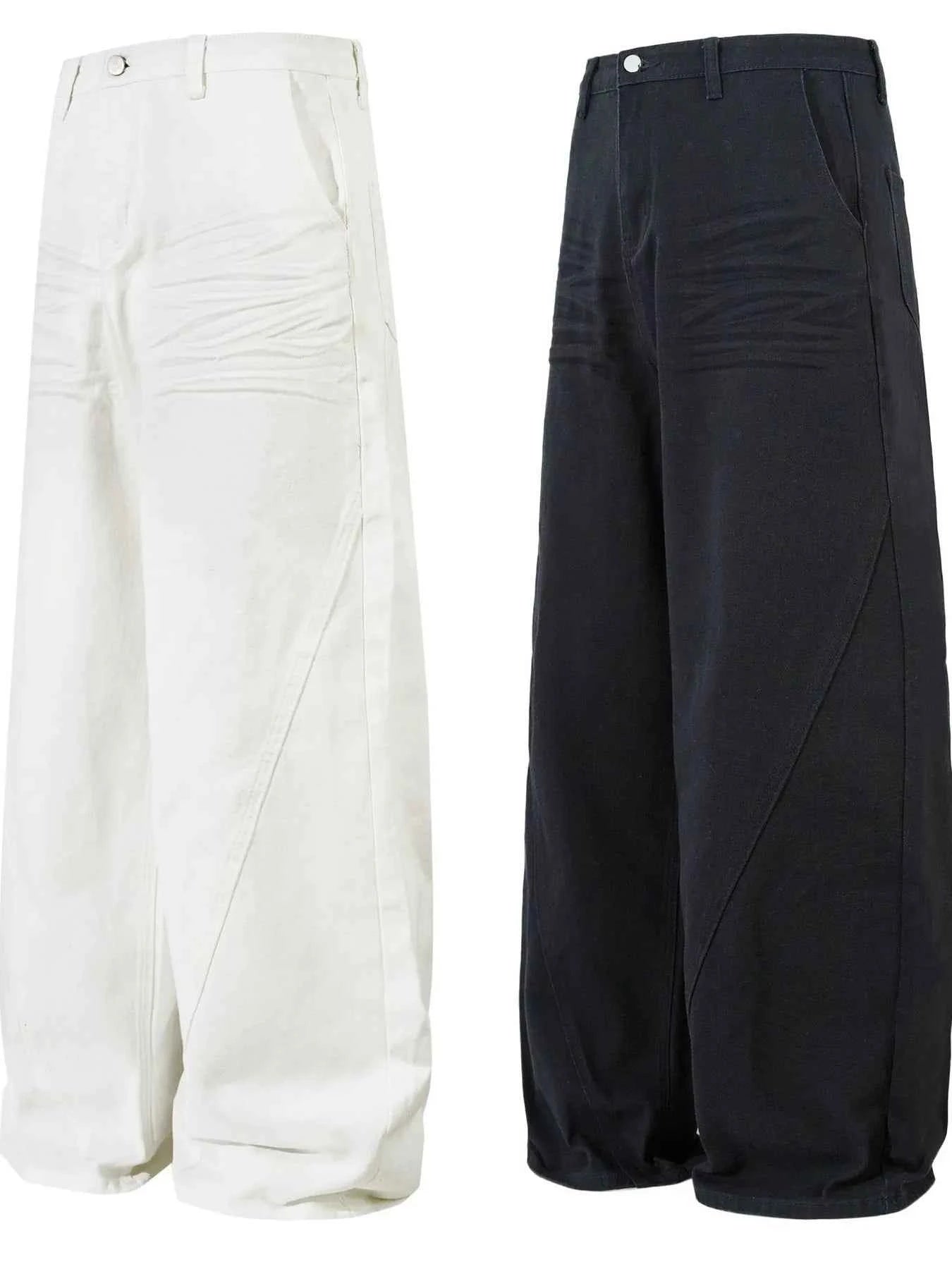 Men's High-Waist Wide Leg Balloon Jeans