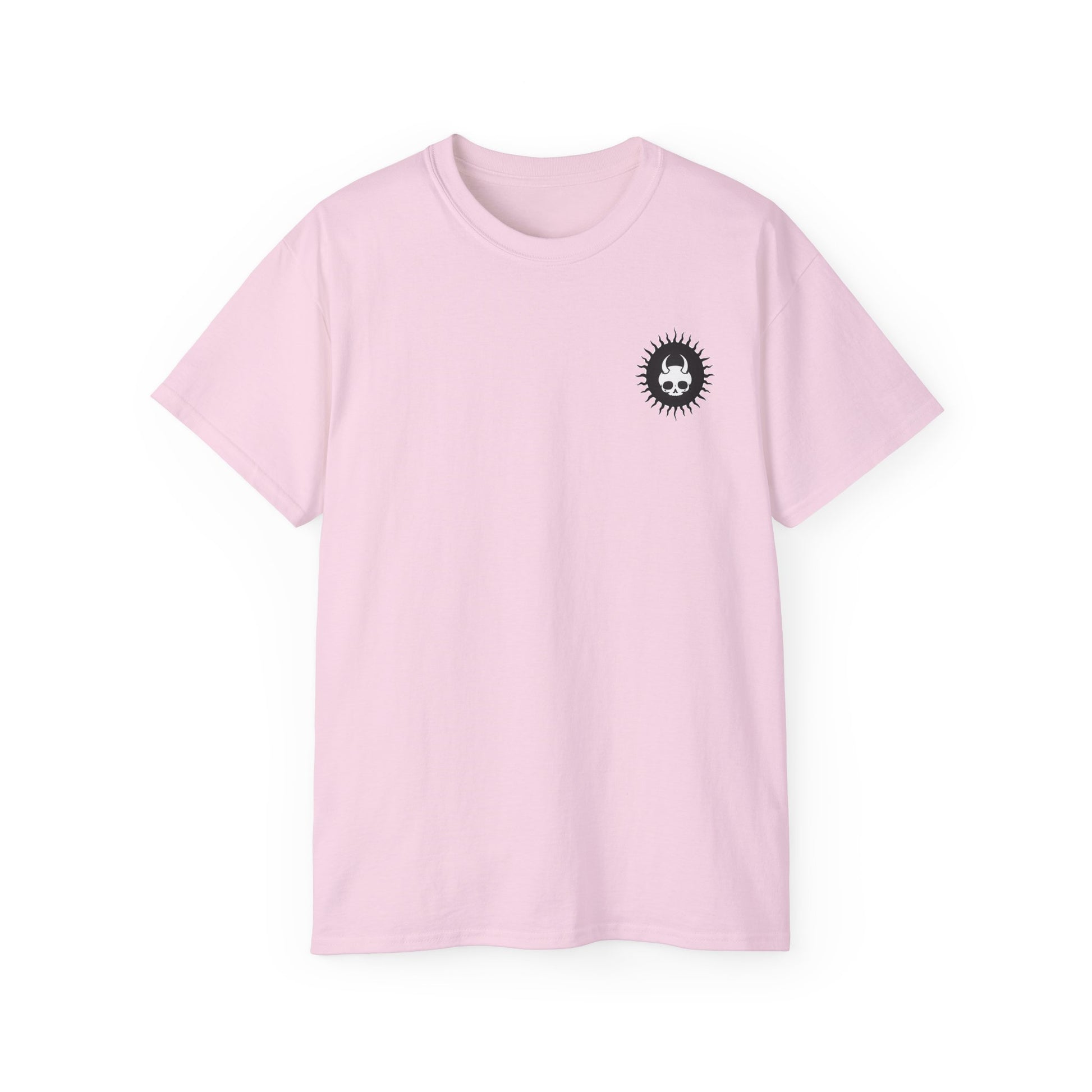Spook-Rock - Unisex Cotton Tee (Back) - Damned Threads