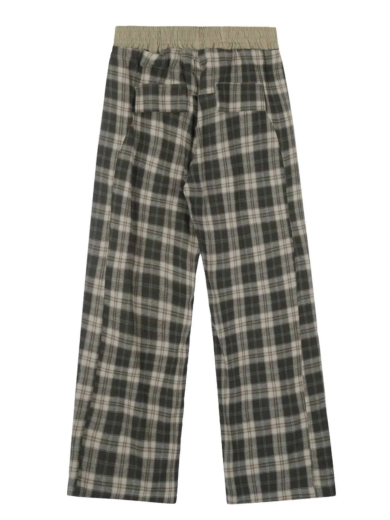 Men's Classic Plaid Drawstring Pants