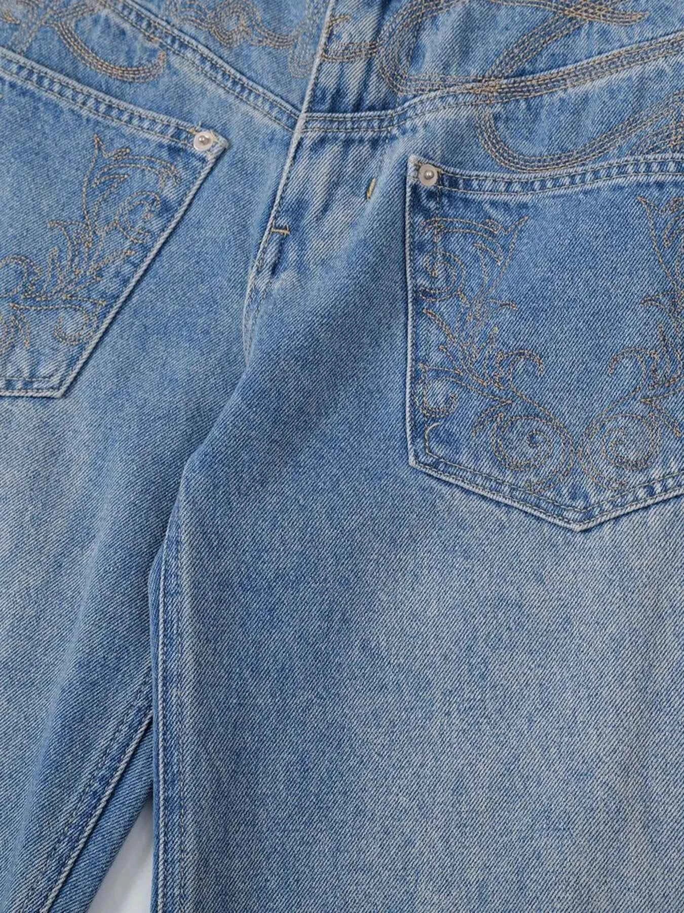 Basic style Oversized Wide leg Jeans