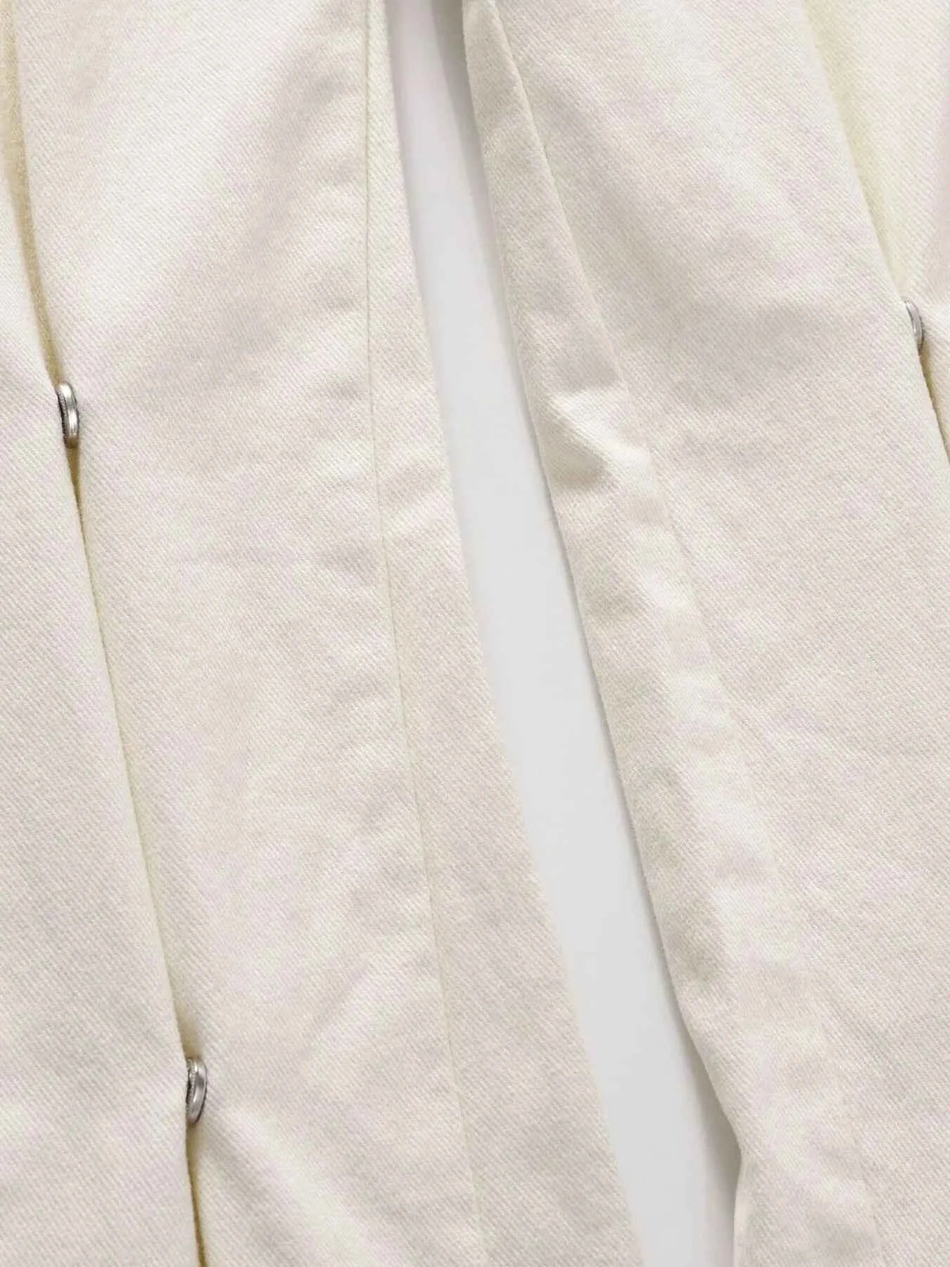 Men's Slim Straight Jeans with Snap Detail