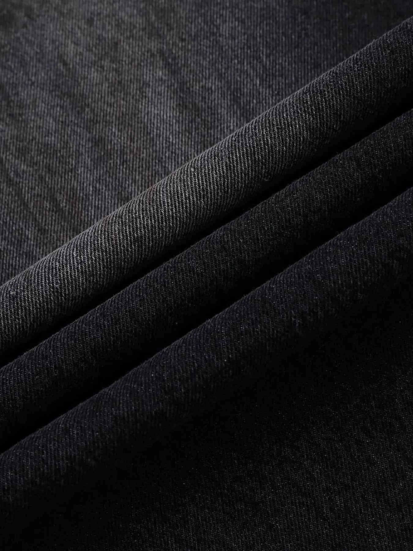 Men's Vintage Washed Wide Leg Denim Jeans