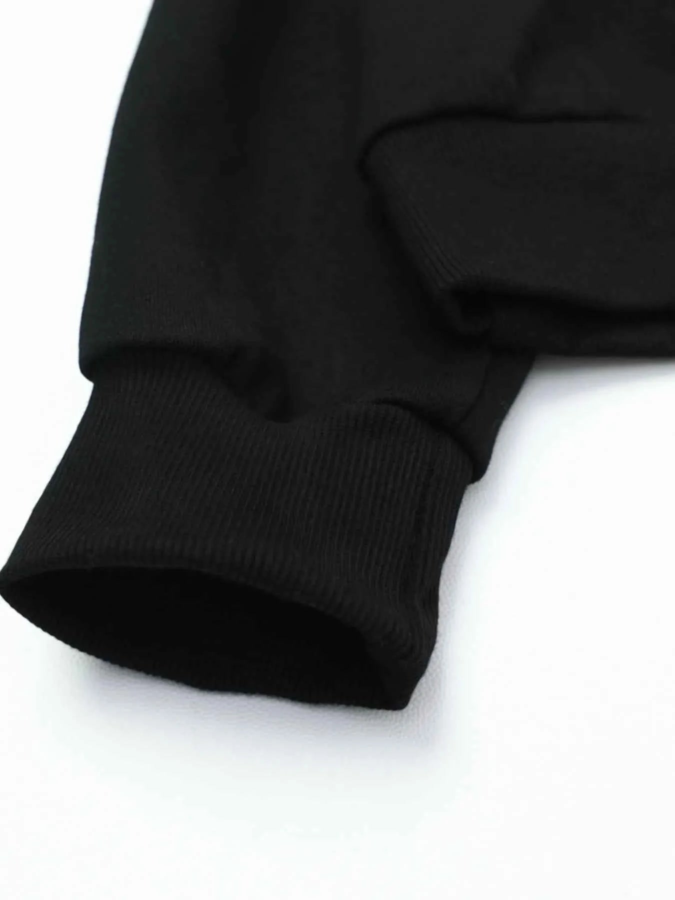 Men's Button Detail Long Sleeve Hoodie