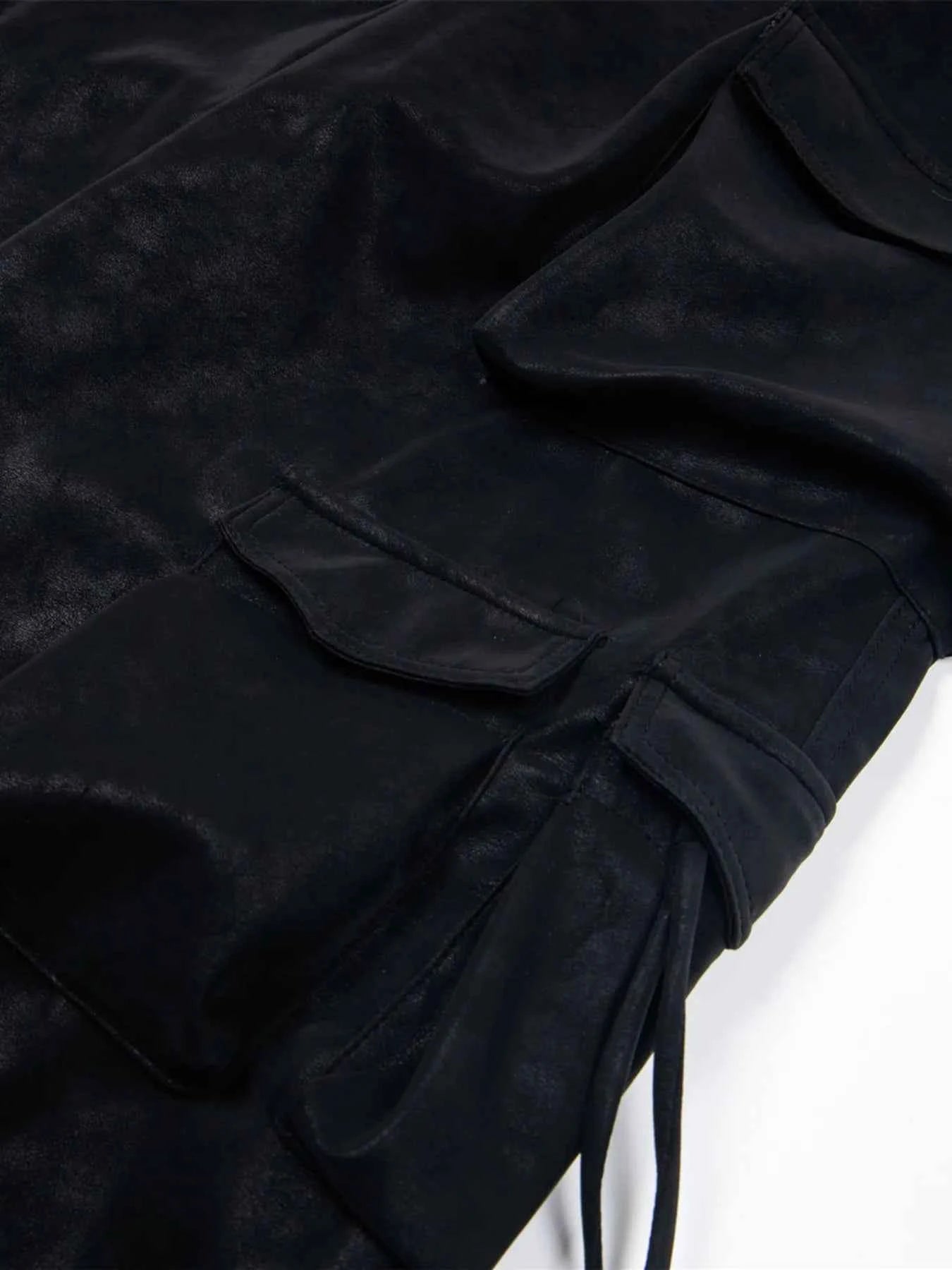 Men's Wide Leg Cargo Pants with Multiple Pockets