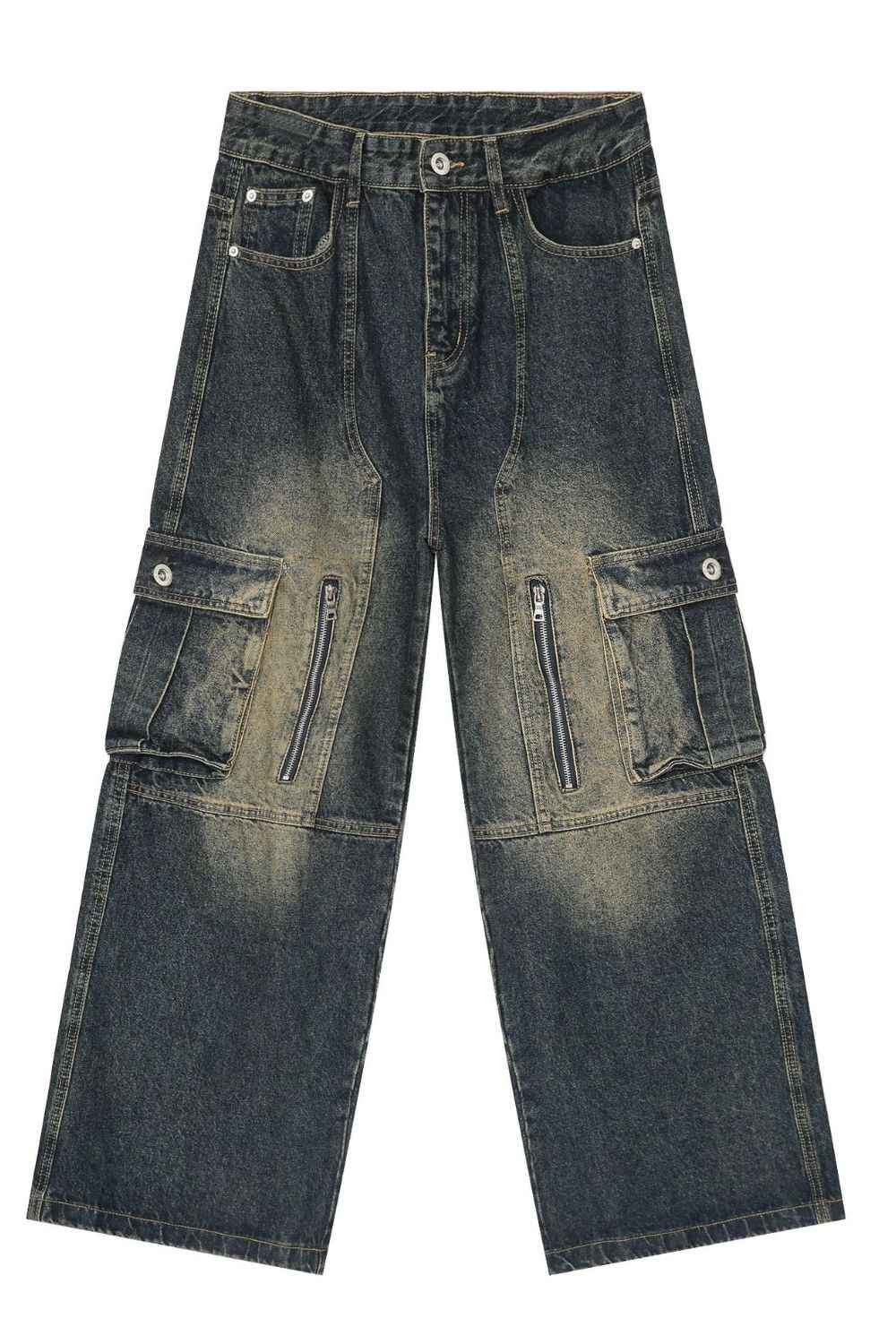 Men's Wide Leg Cargo Jeans - Damned Threads