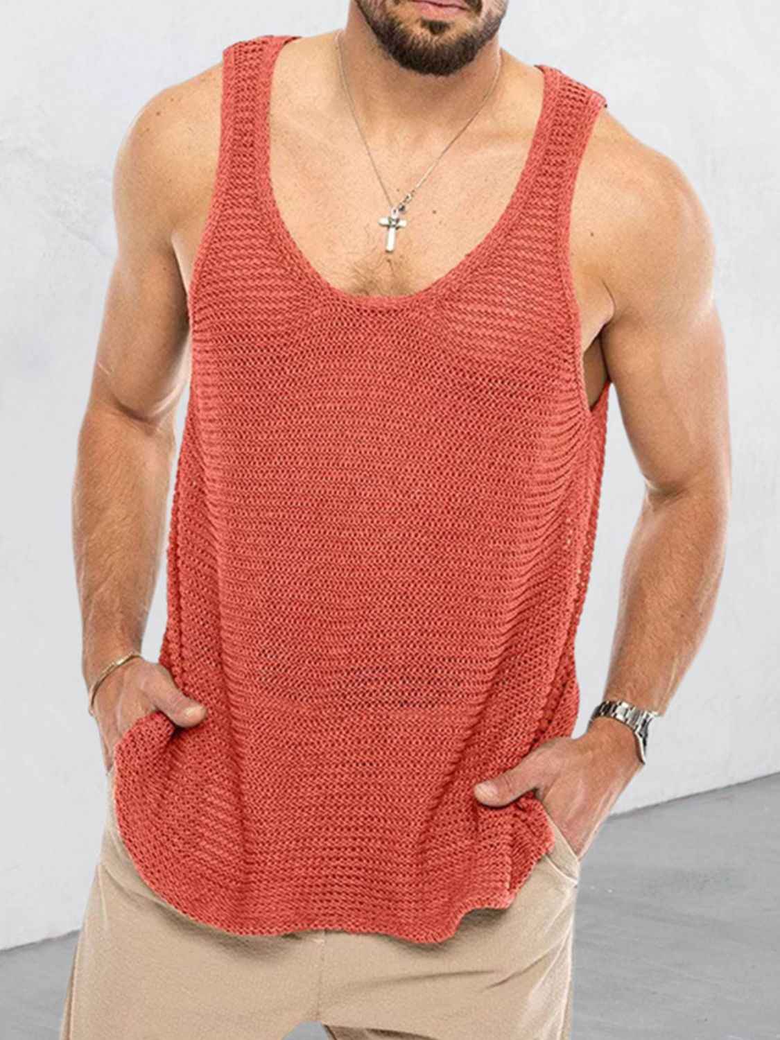 Men's Solid Mesh Tank - Damned Threads
