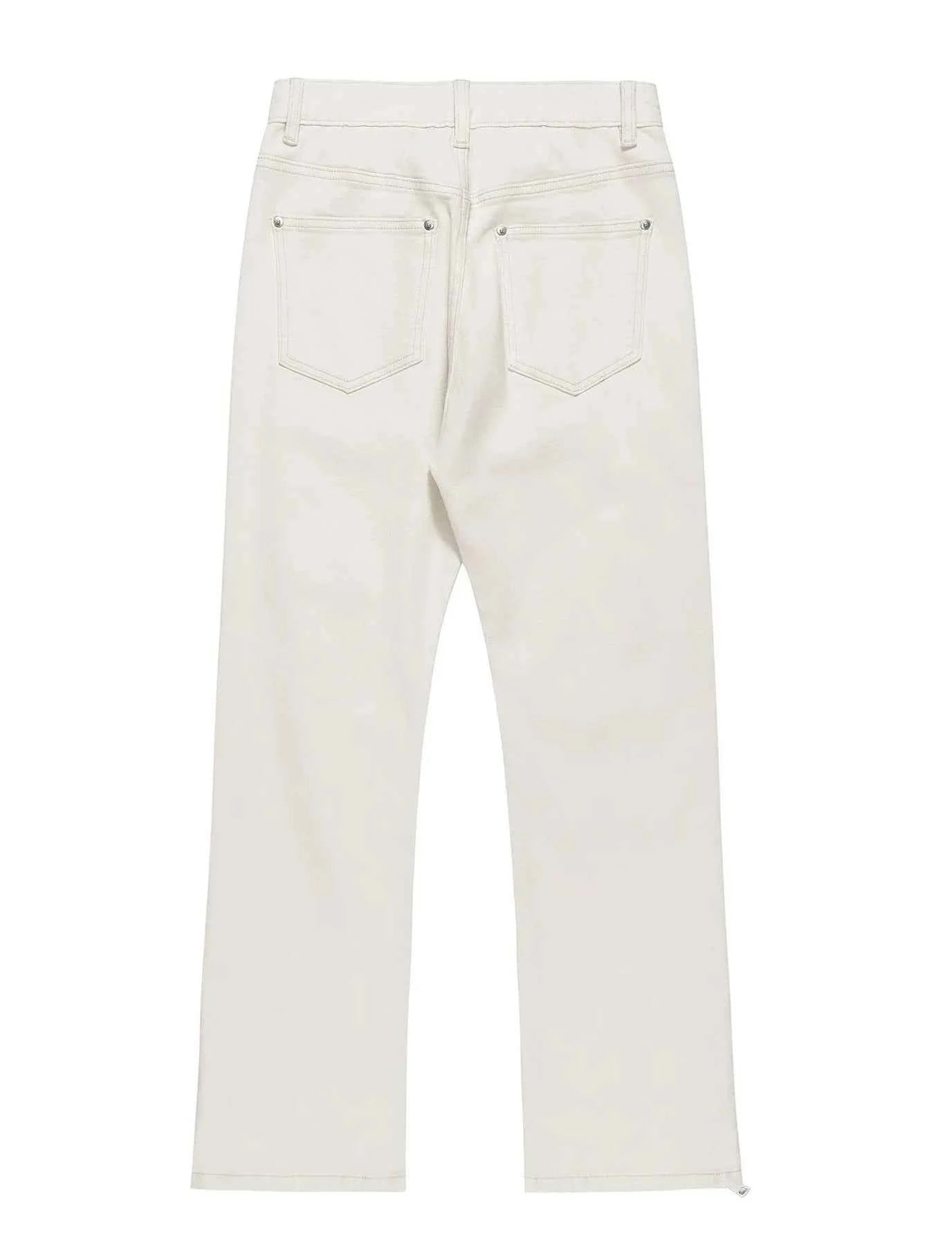 Men's Multi-Pocket Pants with Zipper Details
