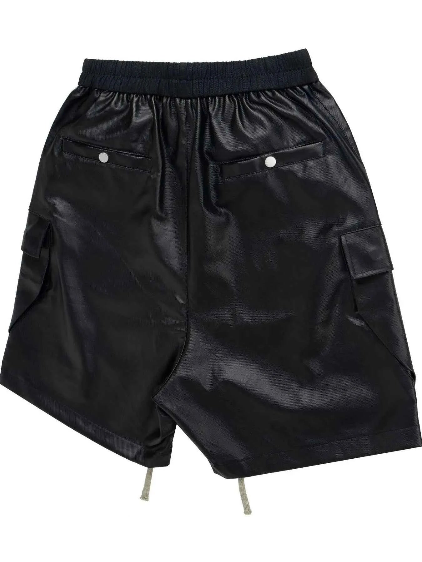 Men's Cargo Style Metallic Zipper Shorts