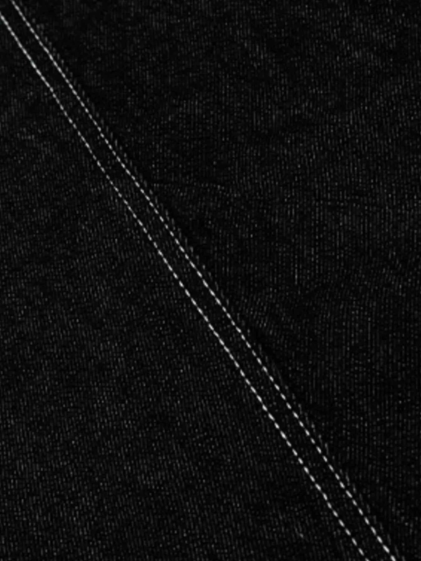 Men's Wide Leg Jeans with Contrast Stitching