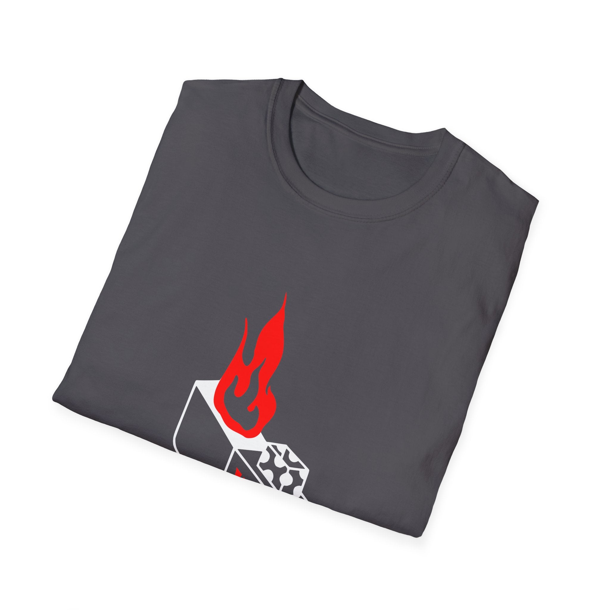 Hot Stuff Comin Thru - Unisex Softstyle T-Shirt (Front) - Damned Threads