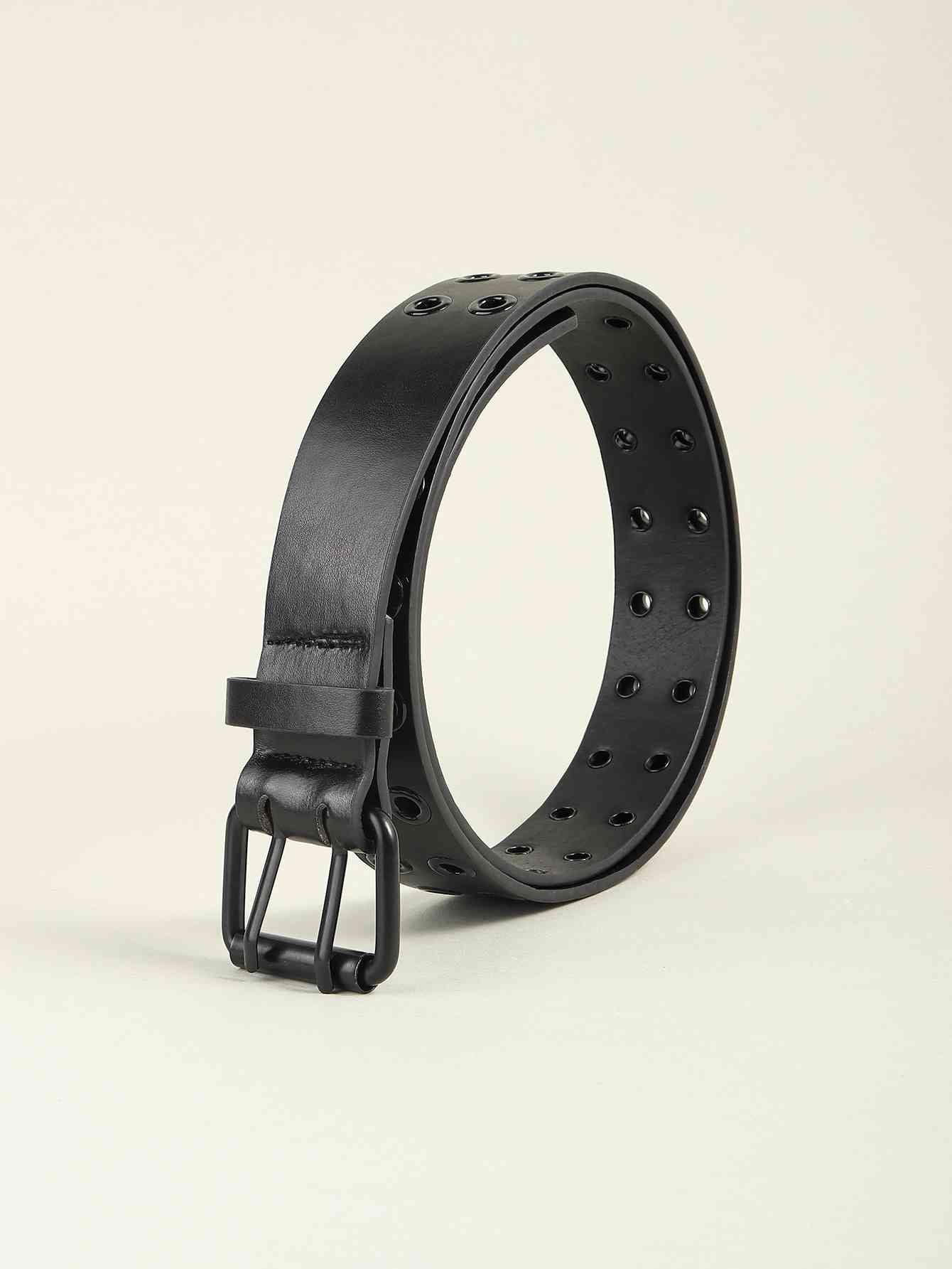 Grommet PU Leather Belt - Damned Threads