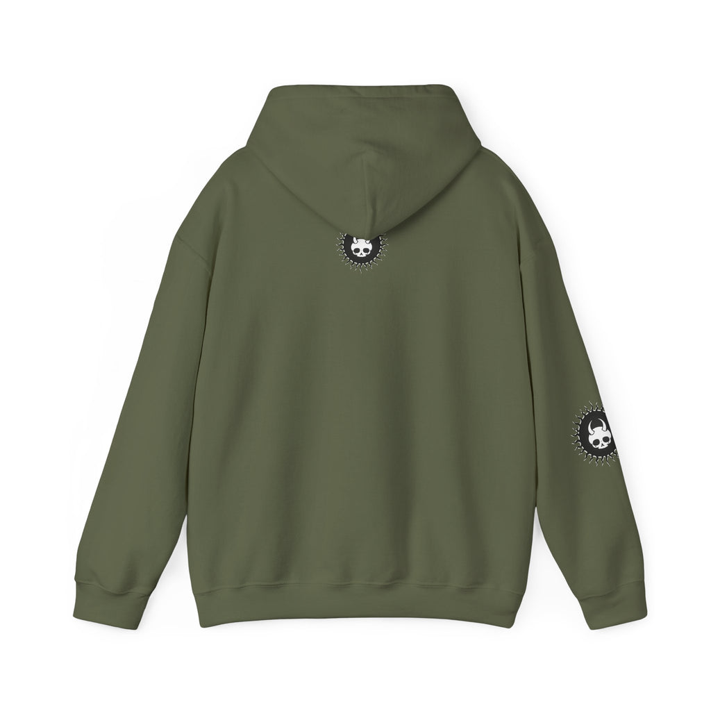 Ride-On - Unisex Heavy Blend™ Hooded Sweatshirt (Front) - Damned Threads
