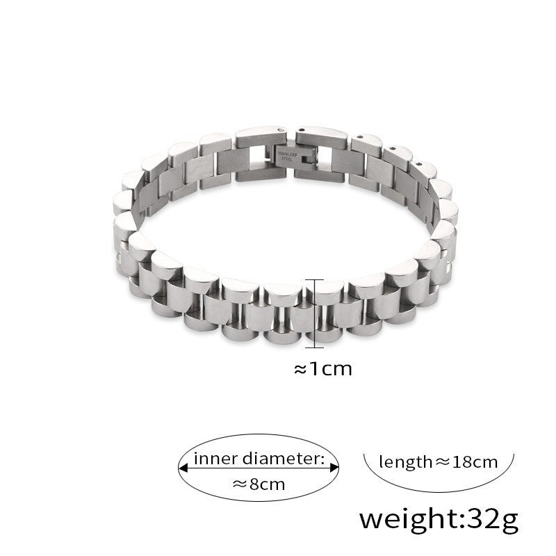 18K Gold-Plated Luxury Thick Chain Bracelet - Damned Threads