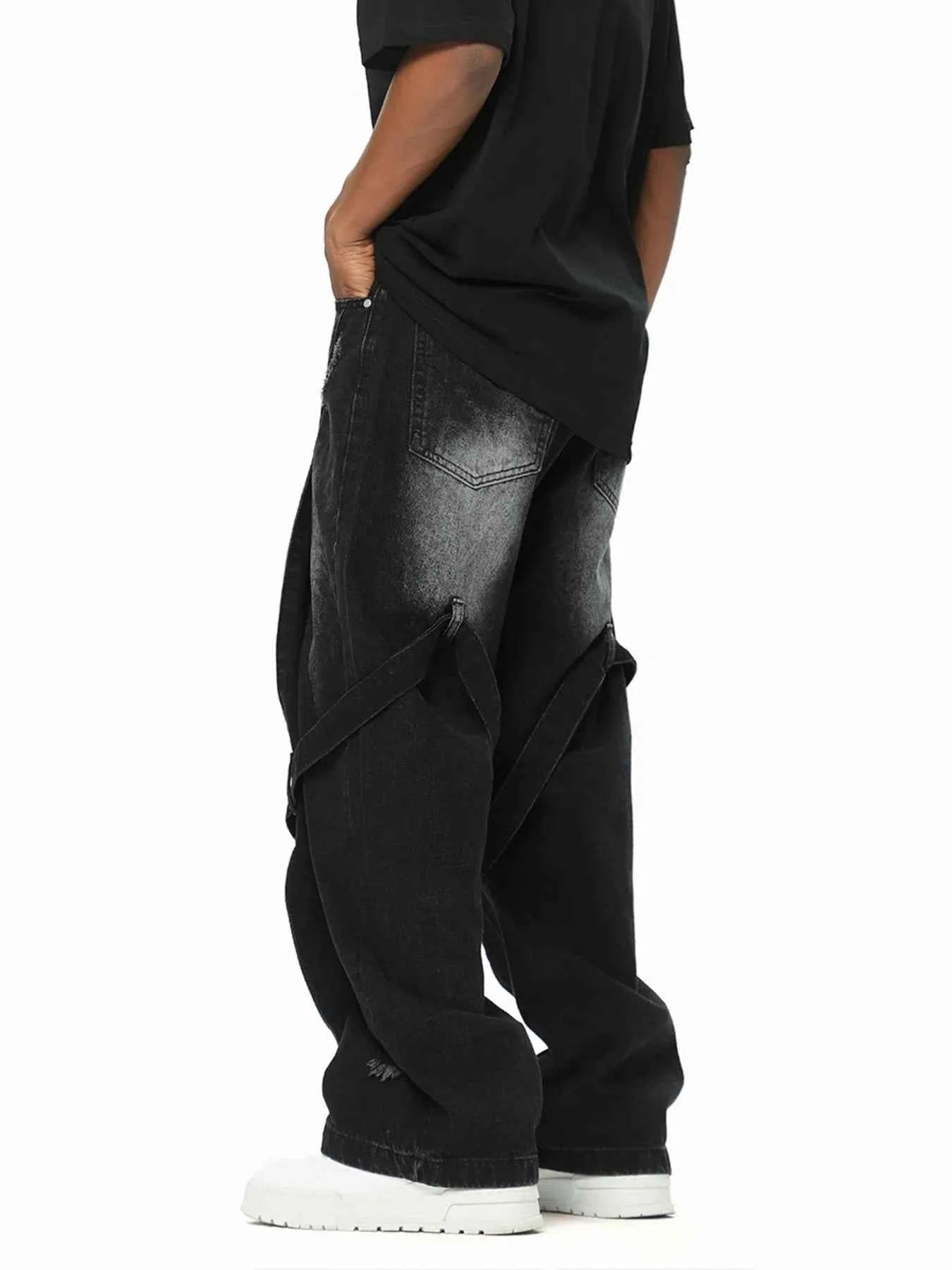 Men's Washed Baggy Jeans