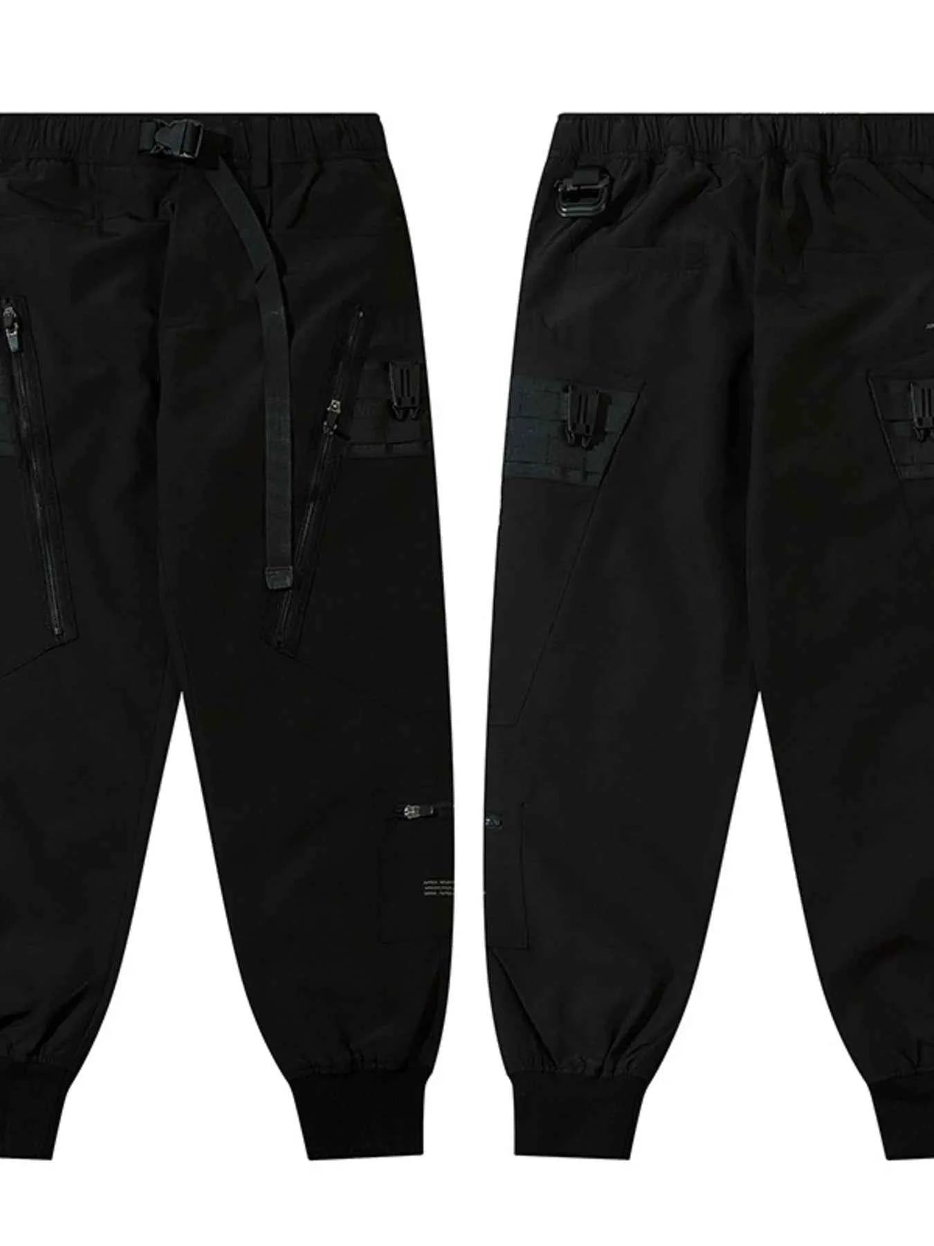 Men's Cargo Joggers with Zip Pockets