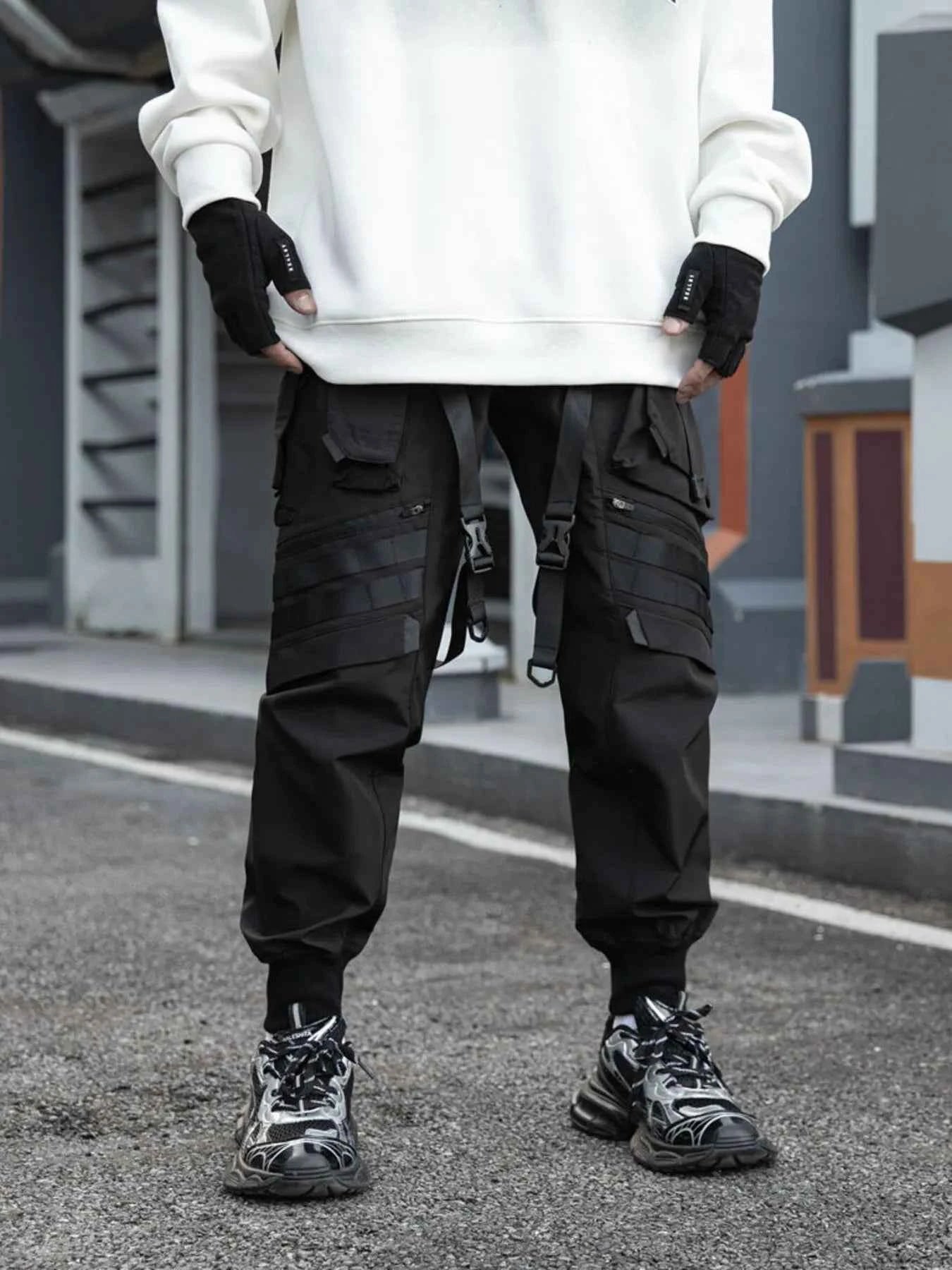 Men's Plus Size Tactical Multi-Pocket Cargo Pants