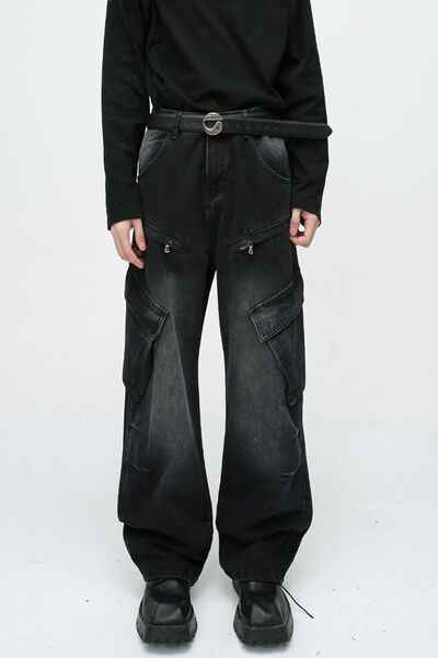 Baggy Jeans with Cargo Pockets - Damned Threads