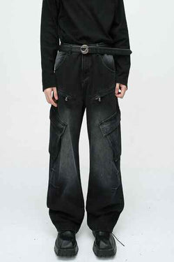 Baggy Jeans with Cargo Pockets - Damned Threads
