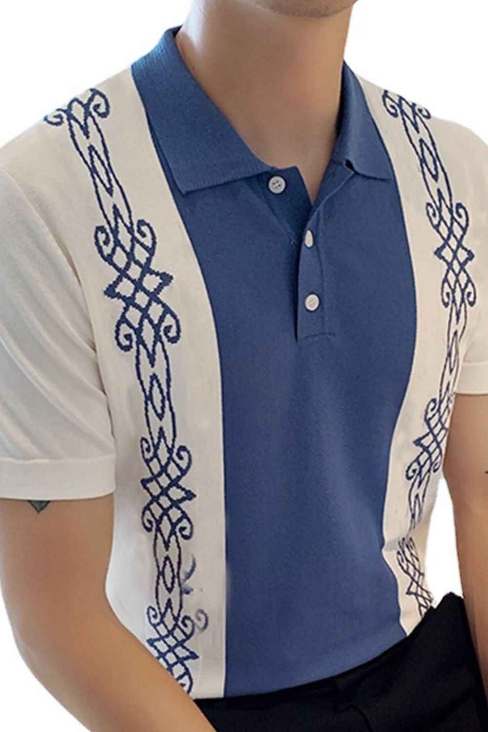 Men's Polo With Side Deco - Damned Threads