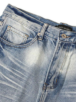 Men's Washed Wide Leg Relaxed Fit Jeans