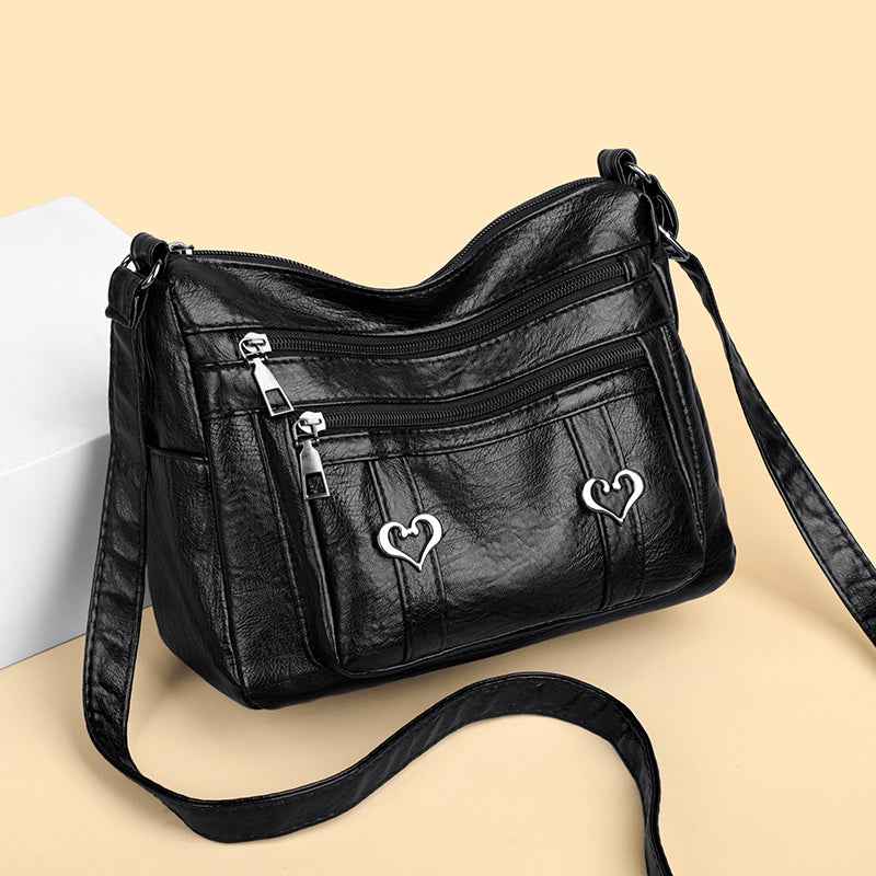 PU Leather Multi-Pockets Crossbody Bag - Damned Threads