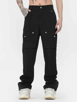 Men's Zip Detail Cargo Jeans