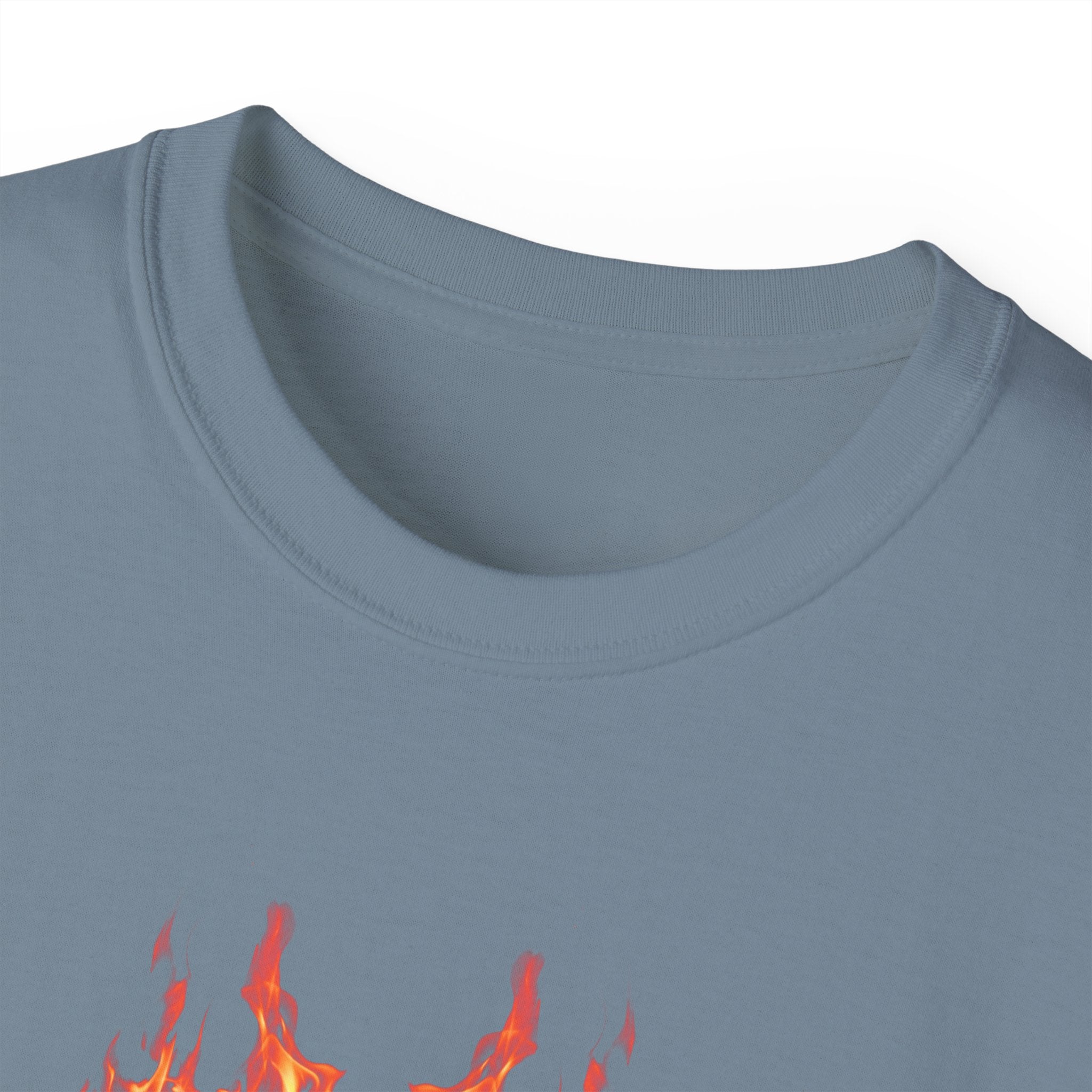 Dumpster Fire - Unisex T-Shirt (Front) - Damned Threads