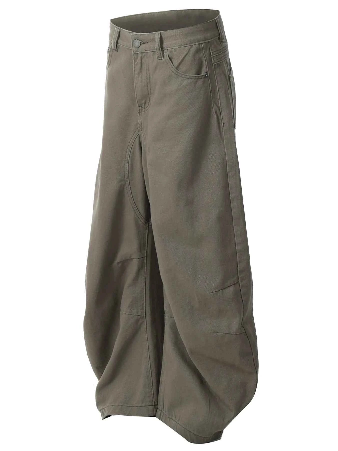 Men's High Waist Curved Jeans