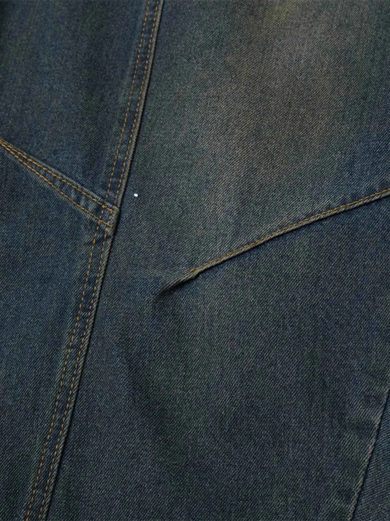 Men's Wide Leg Balloon Denim Jeans