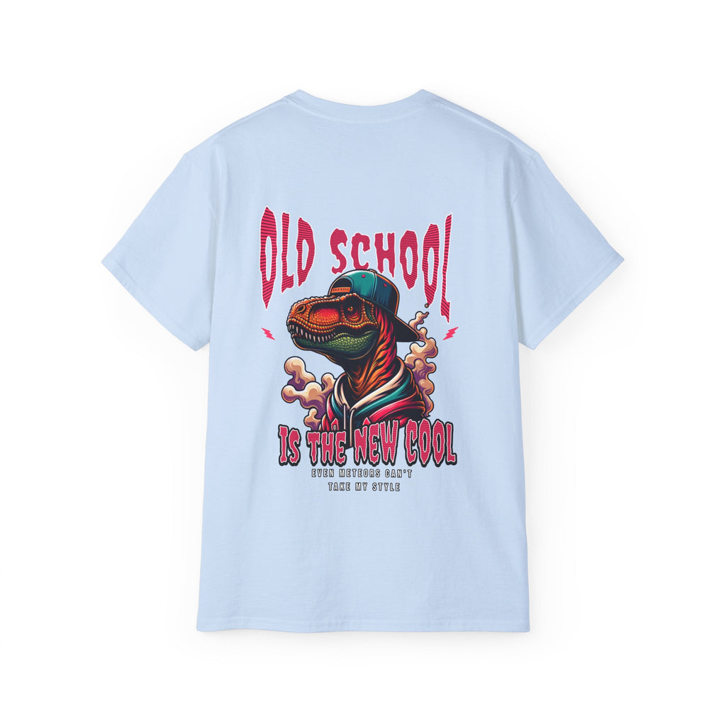 Old School Is The New Cool - Unisex Cotton Tee (Back) - Damned Threads