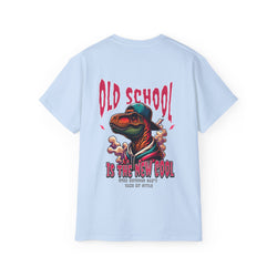 Old School Is The New Cool - Unisex Cotton Tee (Back) - Damned Threads
