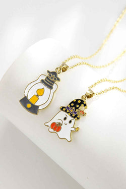 Two-Piece Halloween Theme Necklace Set - Damned Threads