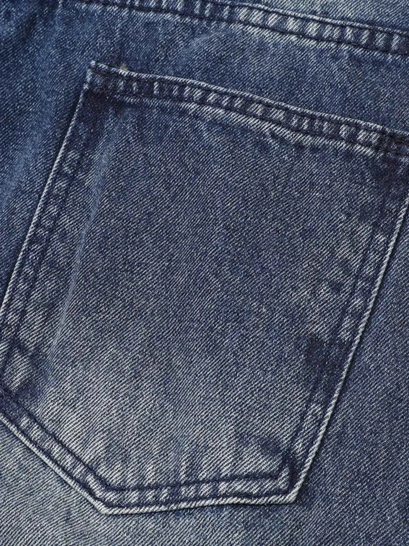 Men's Full Size Wide Leg Cargo Jeans Plus Size