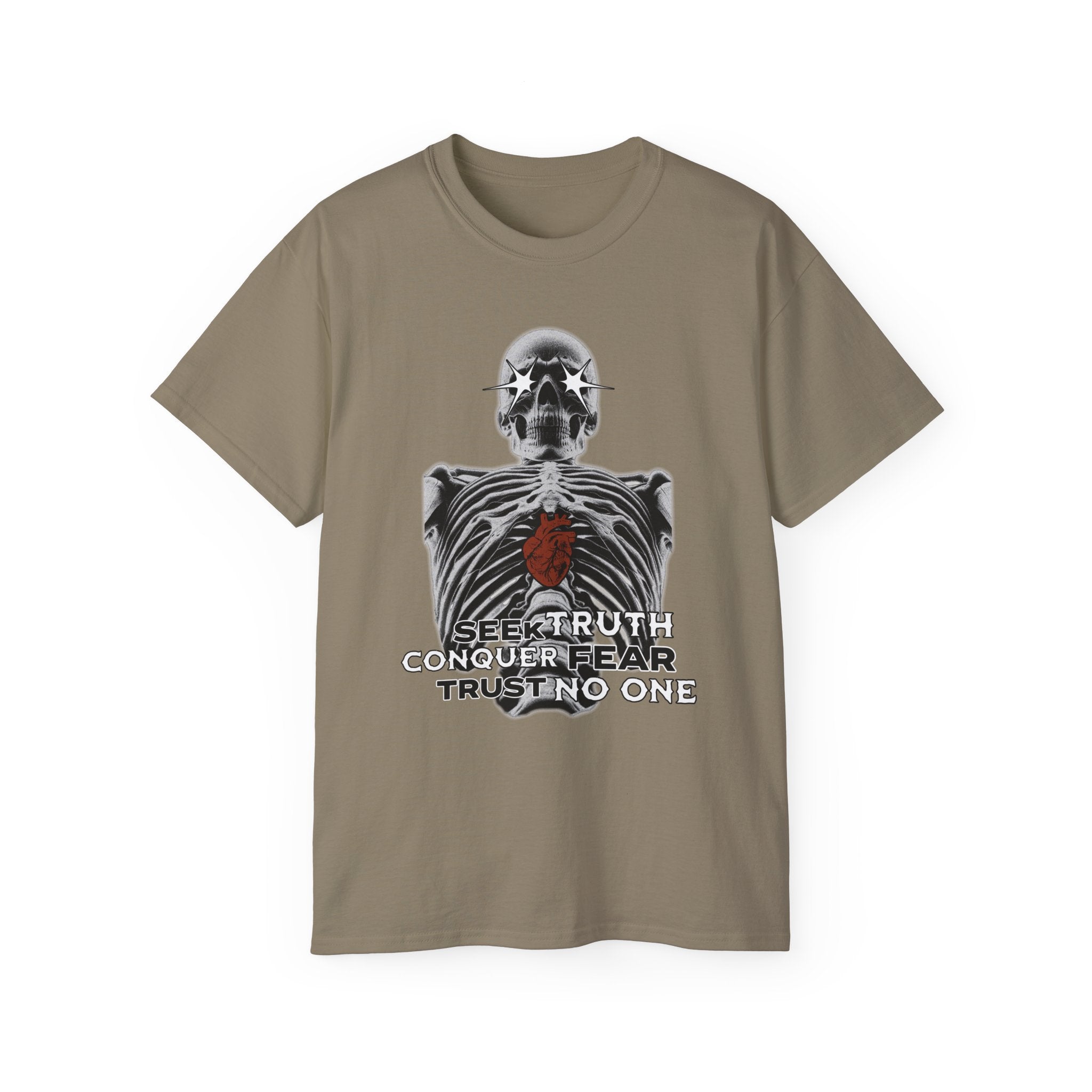 Exposed Heart - Unisex Cotton Tee (Front) - Damned Threads